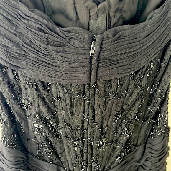 FABULOUS VICK TIEL STRAPLESS EVENING DRESS, MADE IN FRANCE - Picture 5 of 6